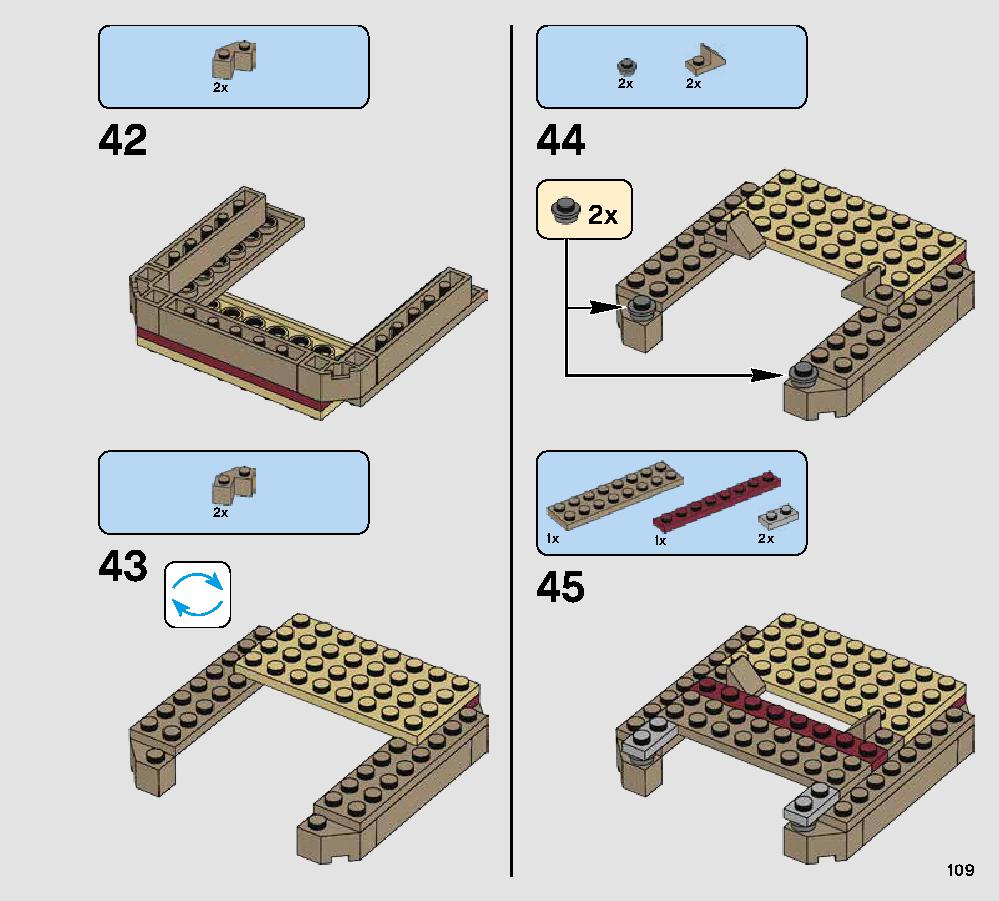 Rathtar Escape 75180 レゴの商品情報 レゴの説明書・組立方法 109 page