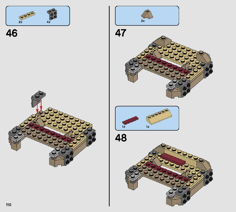 Rathtar Escape 75180 レゴの商品情報 レゴの説明書・組立方法 110 page
