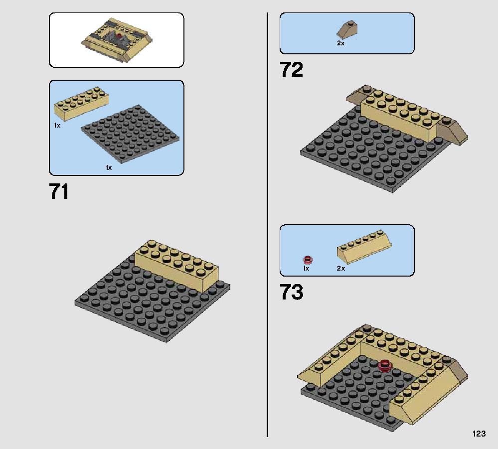 Rathtar Escape 75180 レゴの商品情報 レゴの説明書・組立方法 123 page