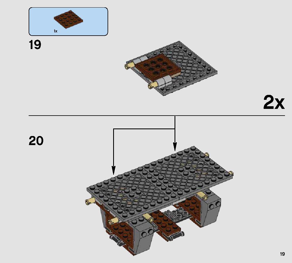 Rathtar Escape 75180 LEGO information LEGO instructions 19 page