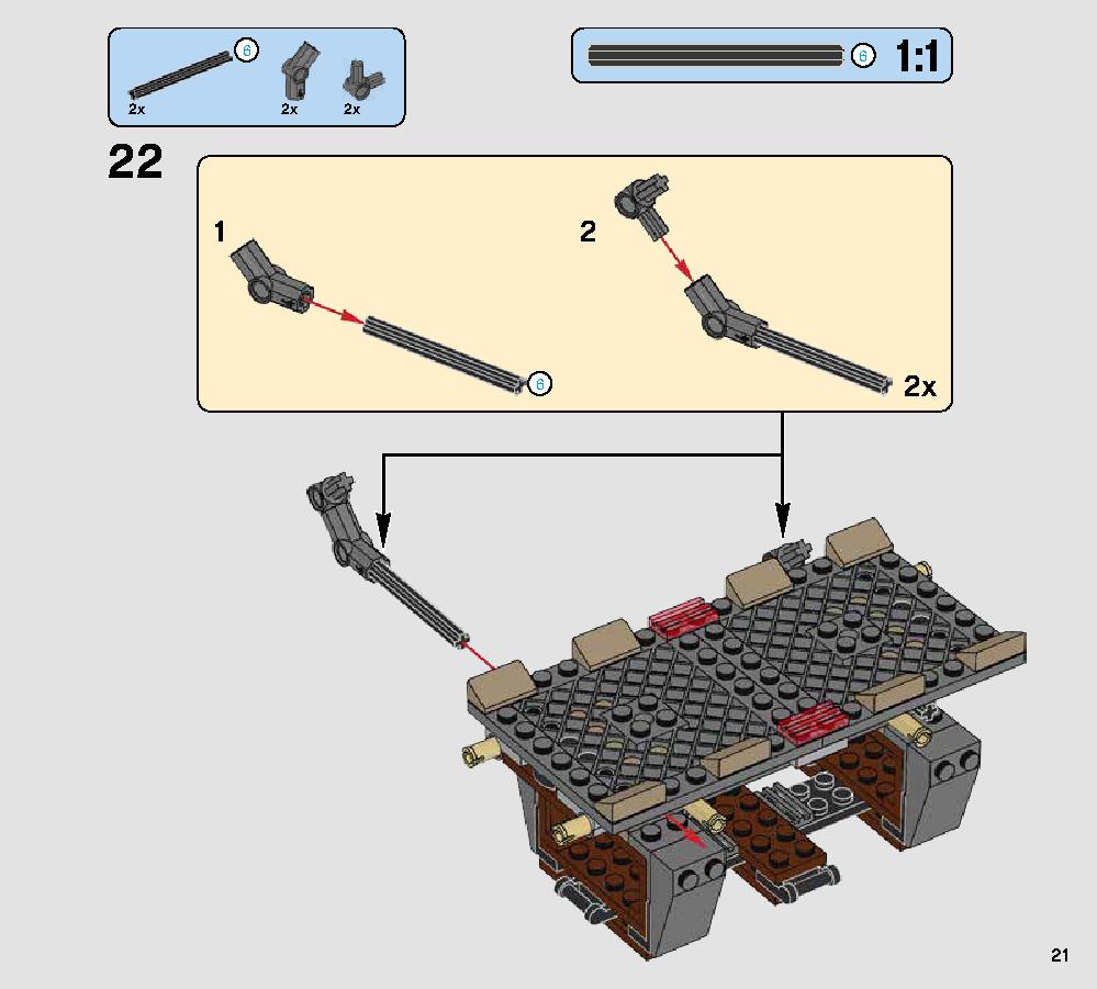 Rathtar Escape 75180 レゴの商品情報 レゴの説明書・組立方法 21 page