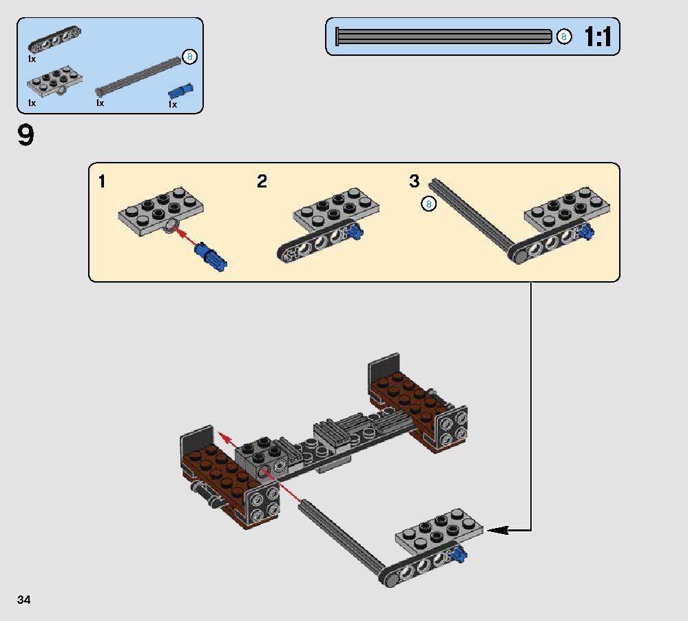 Rathtar Escape 75180 レゴの商品情報 レゴの説明書・組立方法 34 page