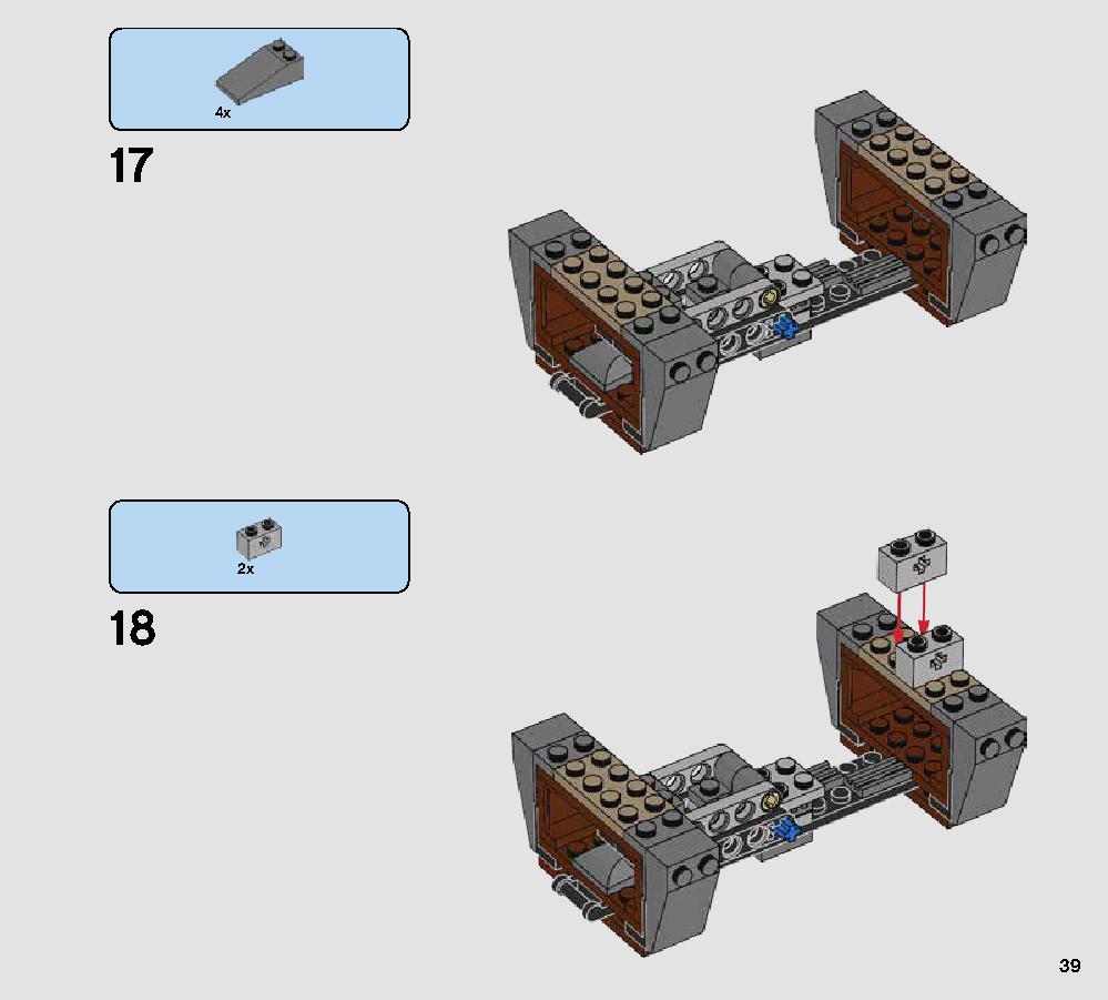 Rathtar Escape 75180 LEGO information LEGO instructions 39 page