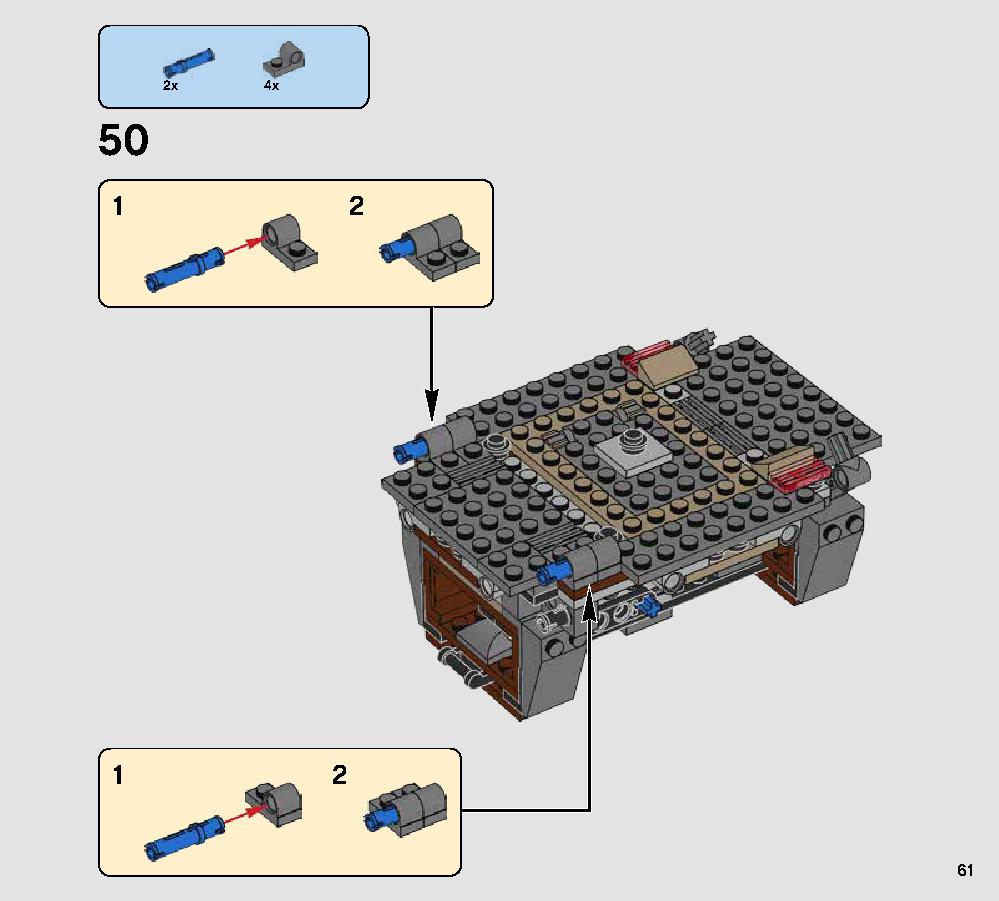 Rathtar Escape 75180 レゴの商品情報 レゴの説明書・組立方法 61 page