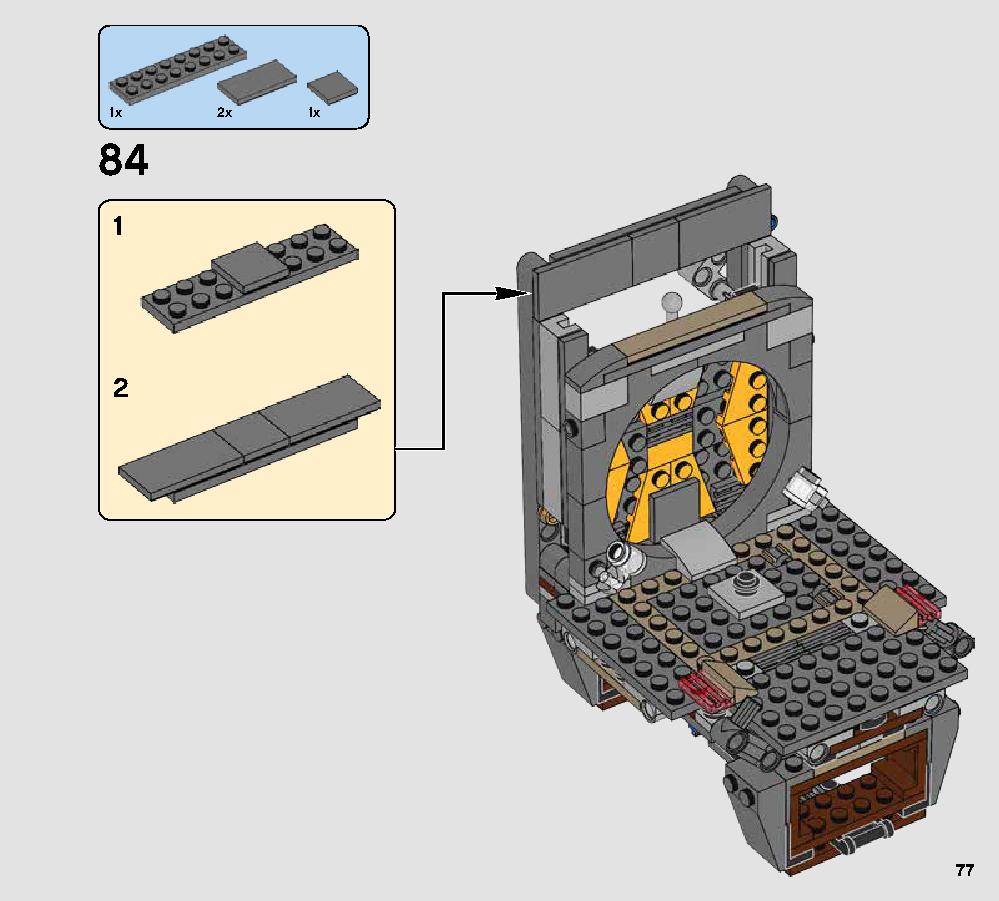 Rathtar Escape 75180 レゴの商品情報 レゴの説明書・組立方法 77 page
