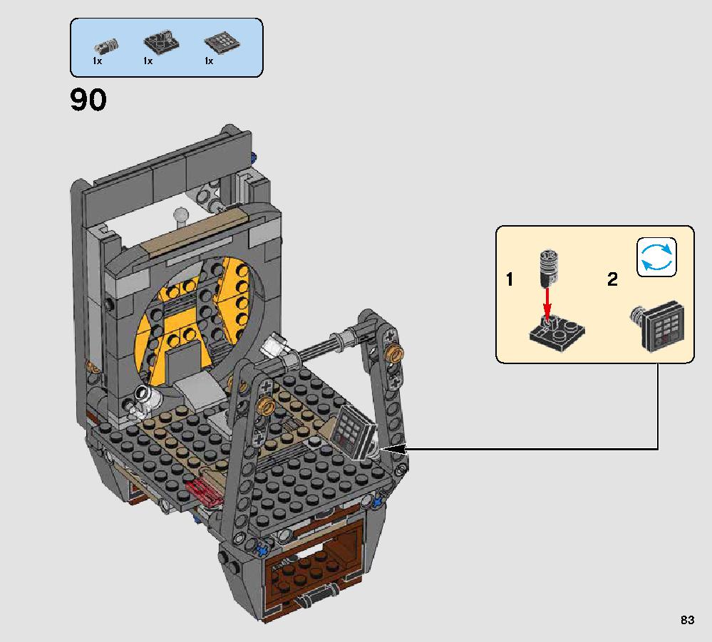 Rathtar Escape 75180 レゴの商品情報 レゴの説明書・組立方法 83 page