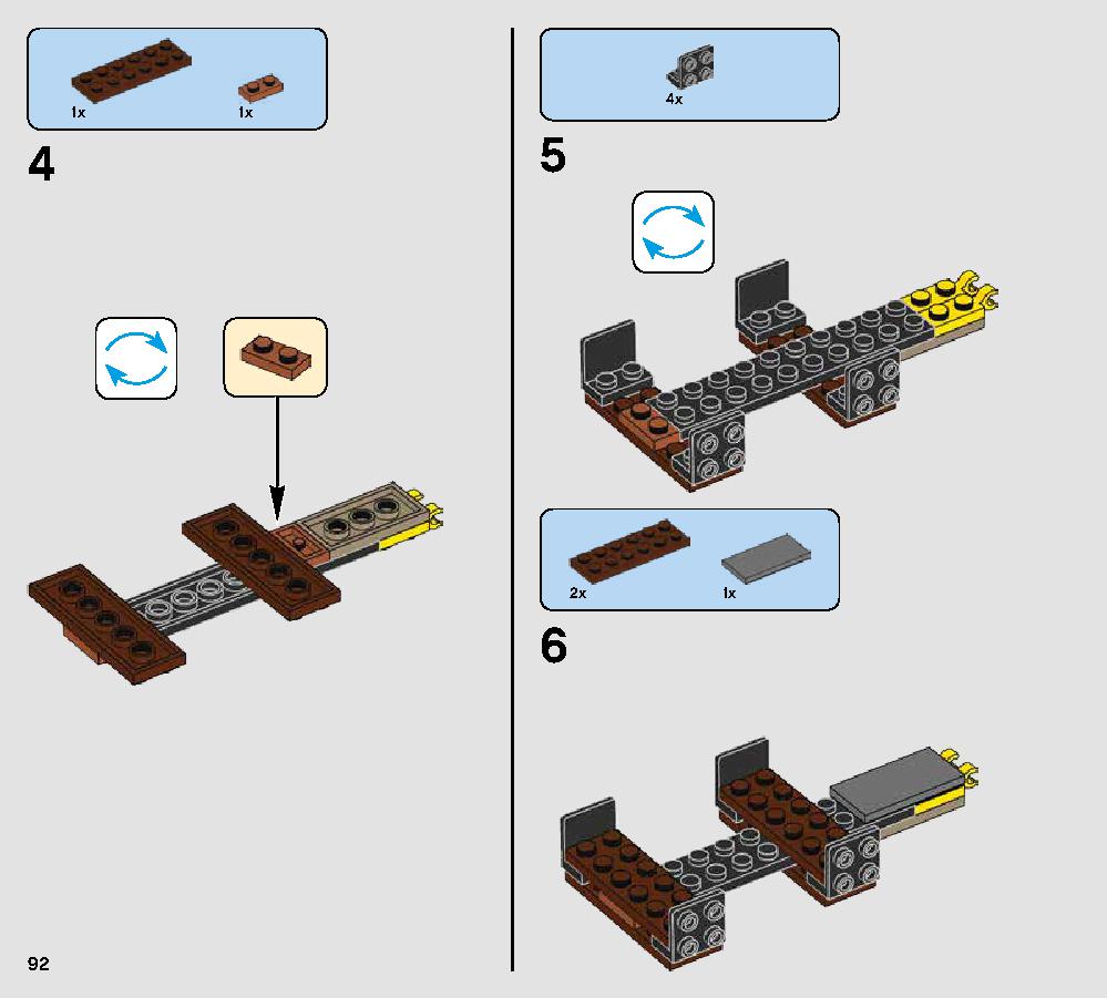 Rathtar Escape 75180 レゴの商品情報 レゴの説明書・組立方法 92 page