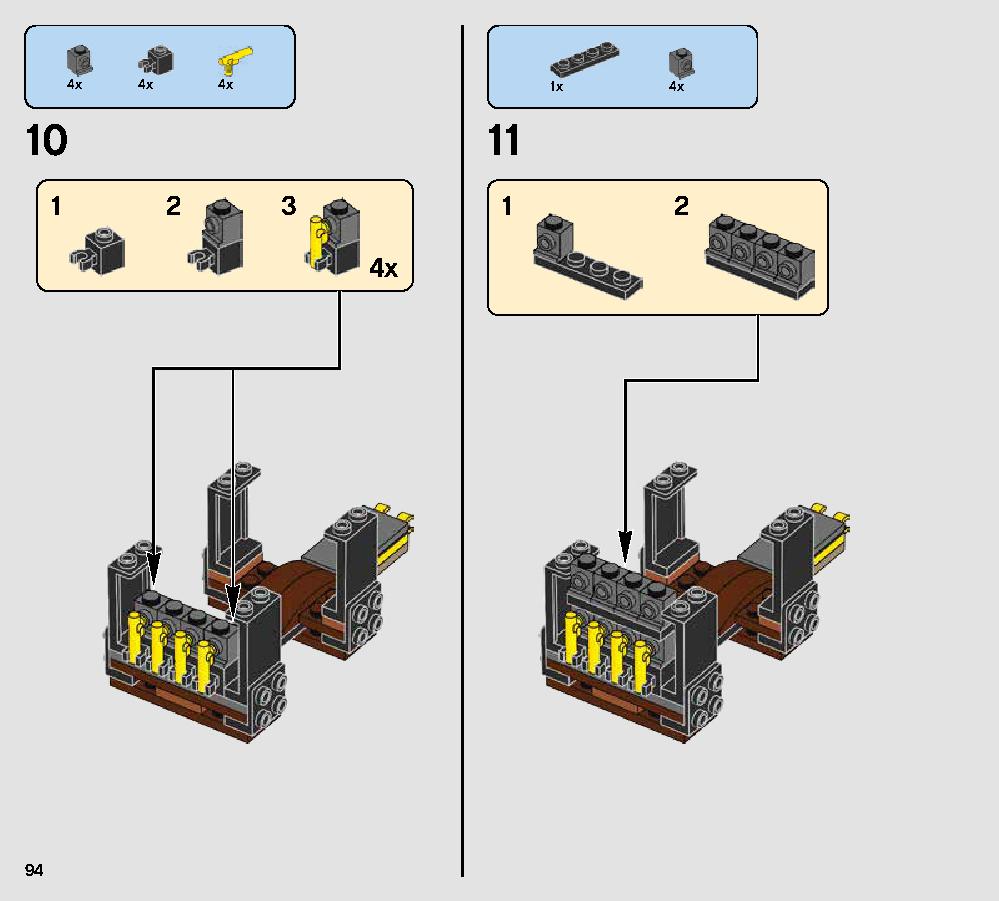 Rathtar Escape 75180 レゴの商品情報 レゴの説明書・組立方法 94 page