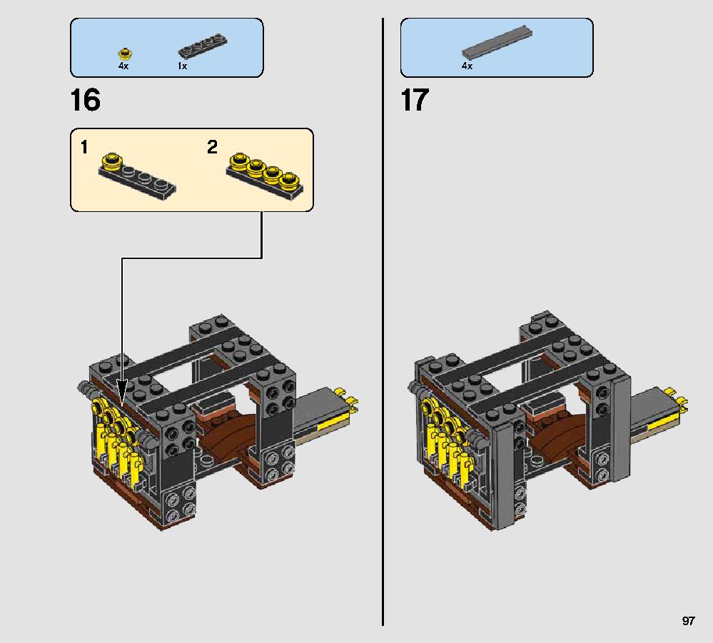 Rathtar Escape 75180 レゴの商品情報 レゴの説明書・組立方法 97 page