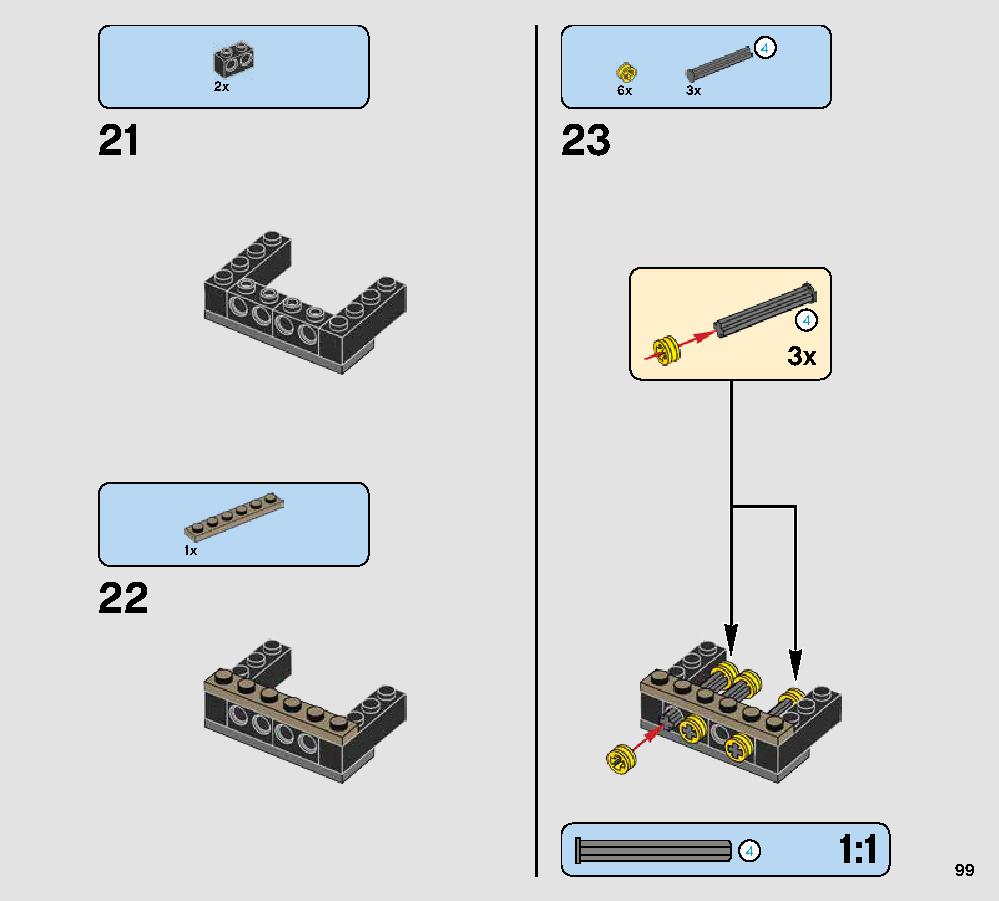 Rathtar Escape 75180 レゴの商品情報 レゴの説明書・組立方法 99 page