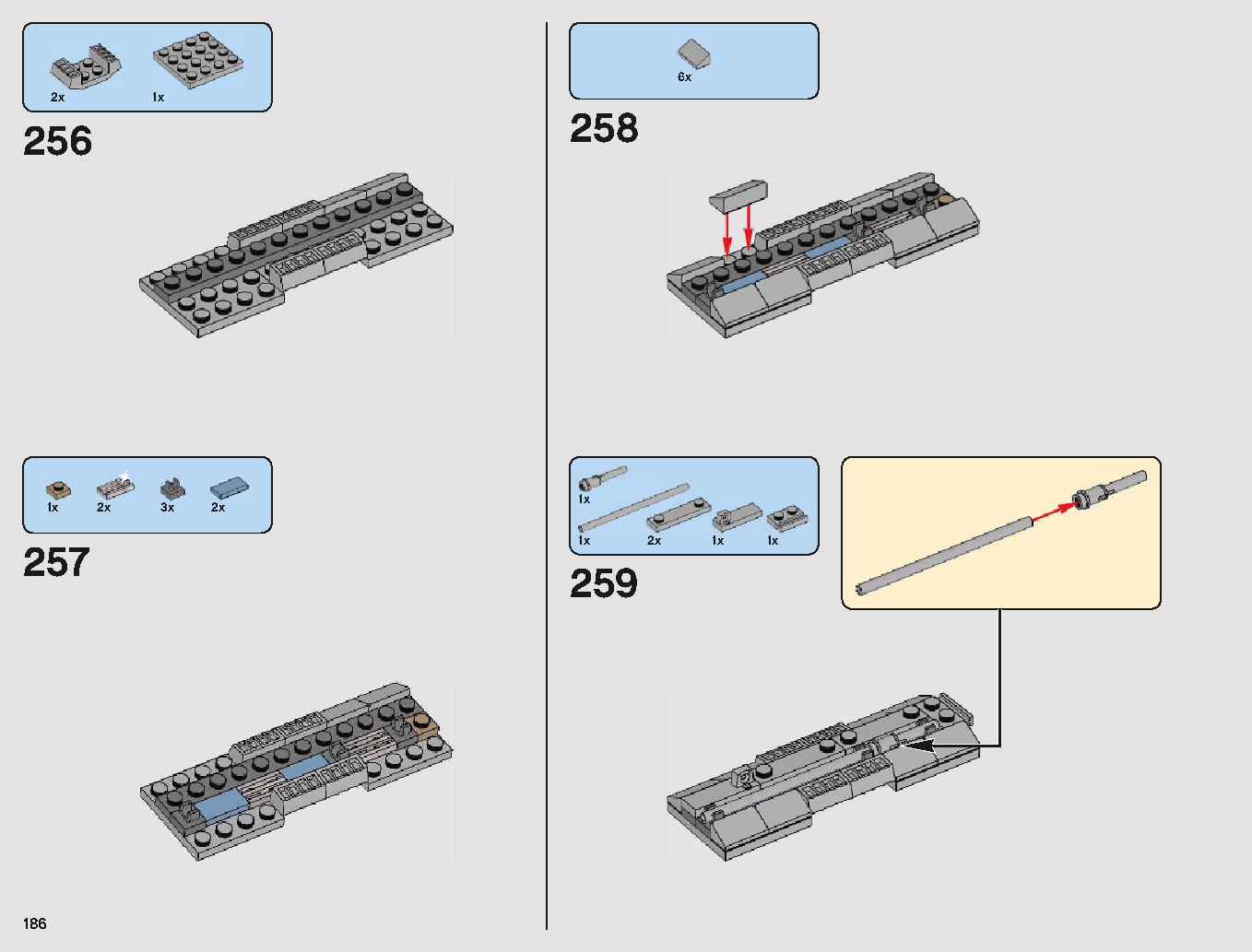 Yウィング・スターファイター™ 75181 レゴの商品情報 レゴの説明書・組立方法 186 page