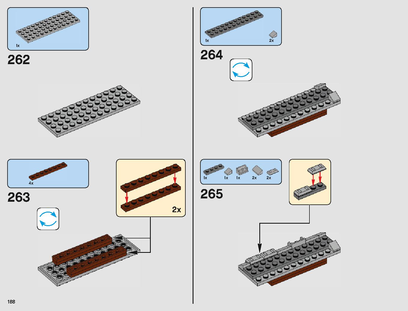 Yウィング・スターファイター™ 75181 レゴの商品情報 レゴの説明書・組立方法 188 page