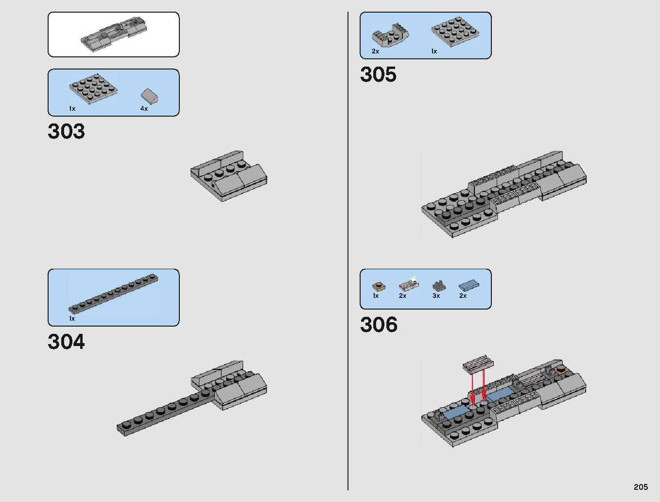 Yウィング・スターファイター™ 75181 レゴの商品情報 レゴの説明書・組立方法 205 page