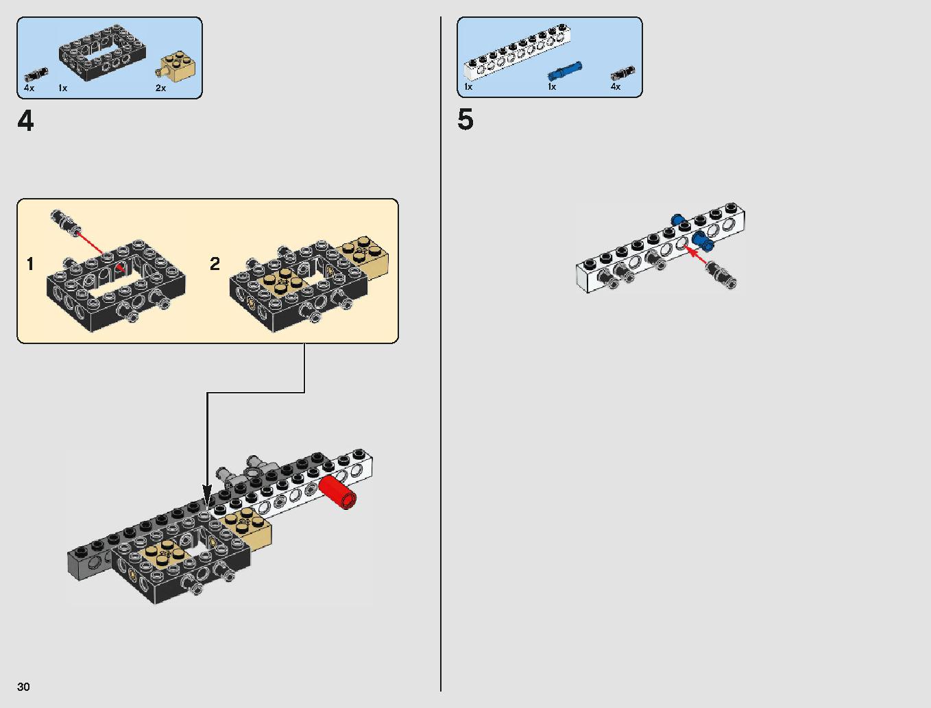 Yウィング・スターファイター™ 75181 レゴの商品情報 レゴの説明書・組立方法 30 page
