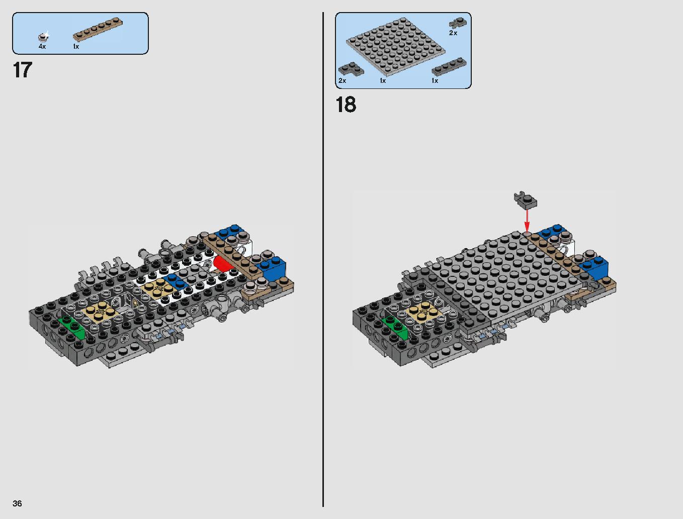 Yウィング・スターファイター™ 75181 レゴの商品情報 レゴの説明書・組立方法 36 page