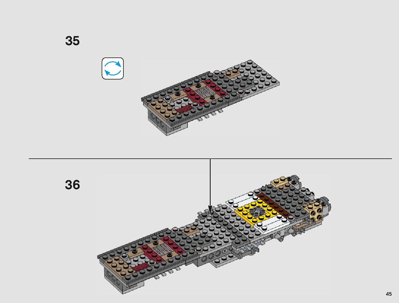 Yウィング・スターファイター™ 75181 レゴの商品情報 レゴの説明書・組立方法 45 page