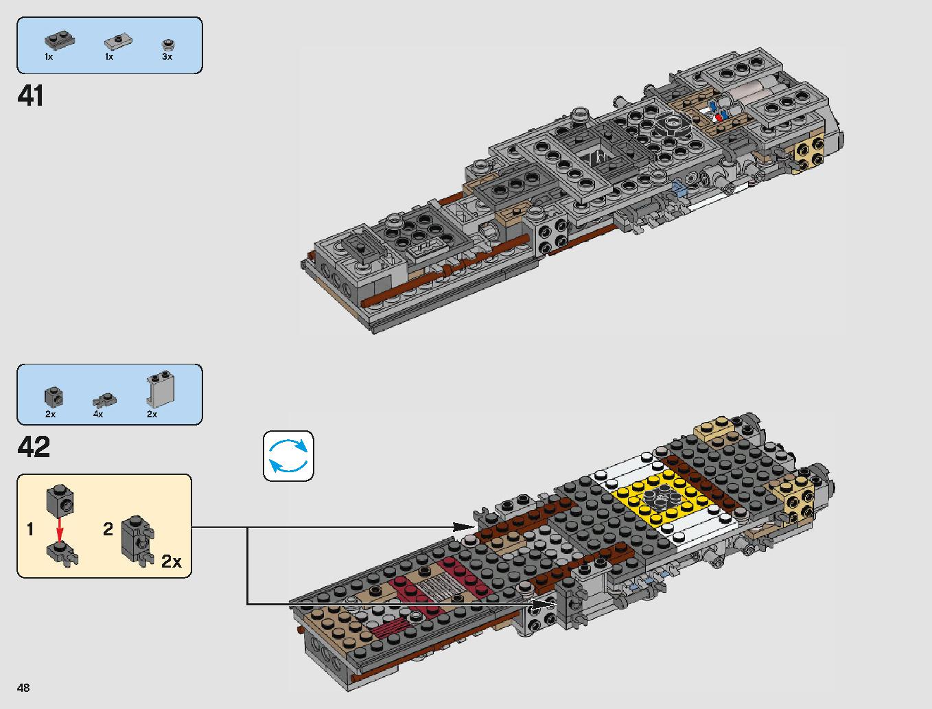 Yウィング・スターファイター™ 75181 レゴの商品情報 レゴの説明書・組立方法 48 page