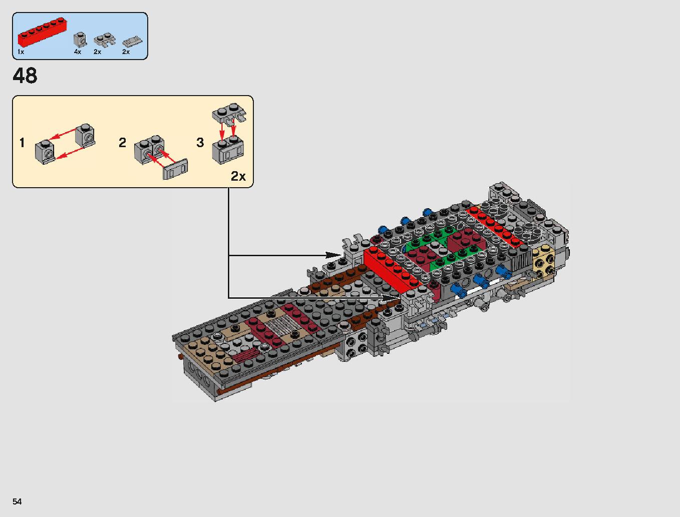 Yウィング・スターファイター™ 75181 レゴの商品情報 レゴの説明書・組立方法 54 page