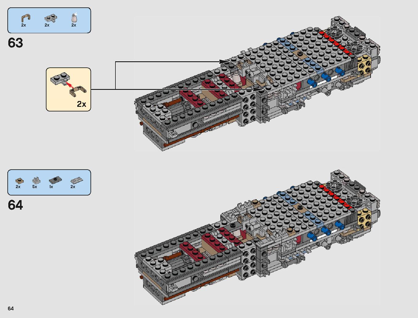 Yウィング・スターファイター™ 75181 レゴの商品情報 レゴの説明書・組立方法 64 page