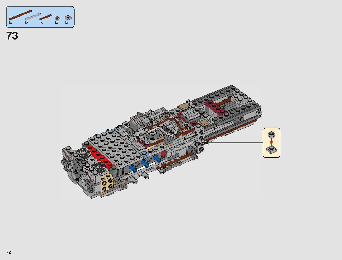 Yウィング・スターファイター™ 75181 レゴの商品情報 レゴの説明書・組立方法 72 page