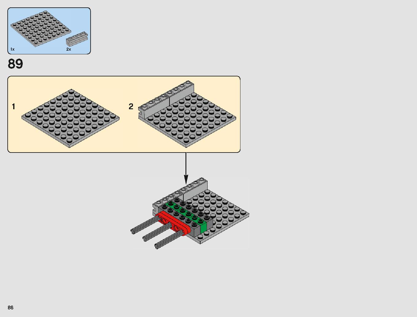 Yウィング・スターファイター™ 75181 レゴの商品情報 レゴの説明書・組立方法 86 page
