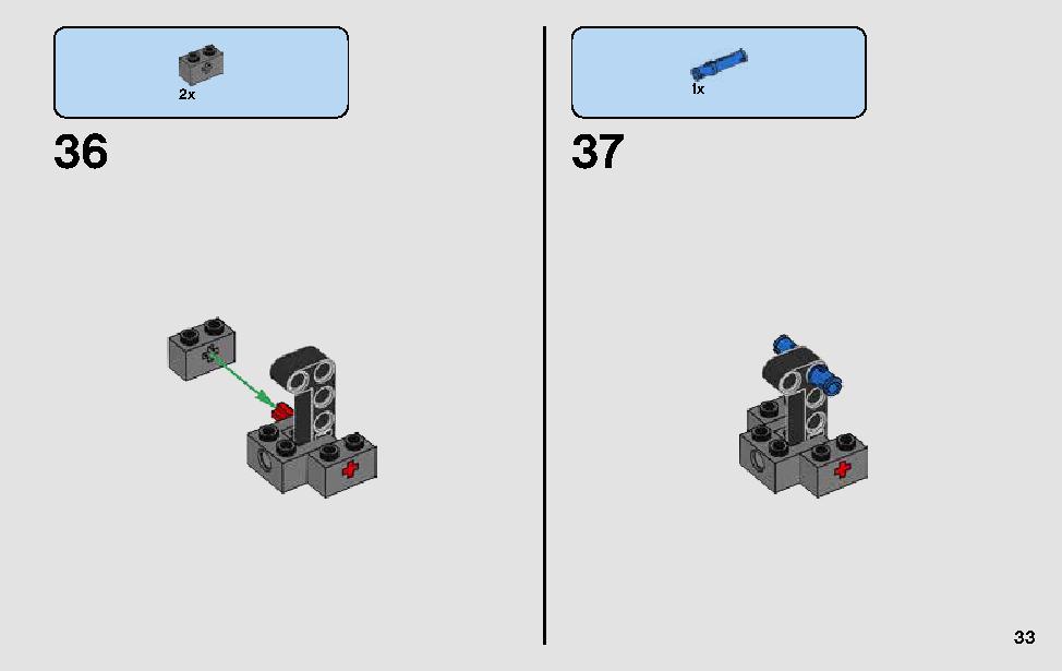 Darth Vader Transformation 75183 LEGO information LEGO instructions 33 page