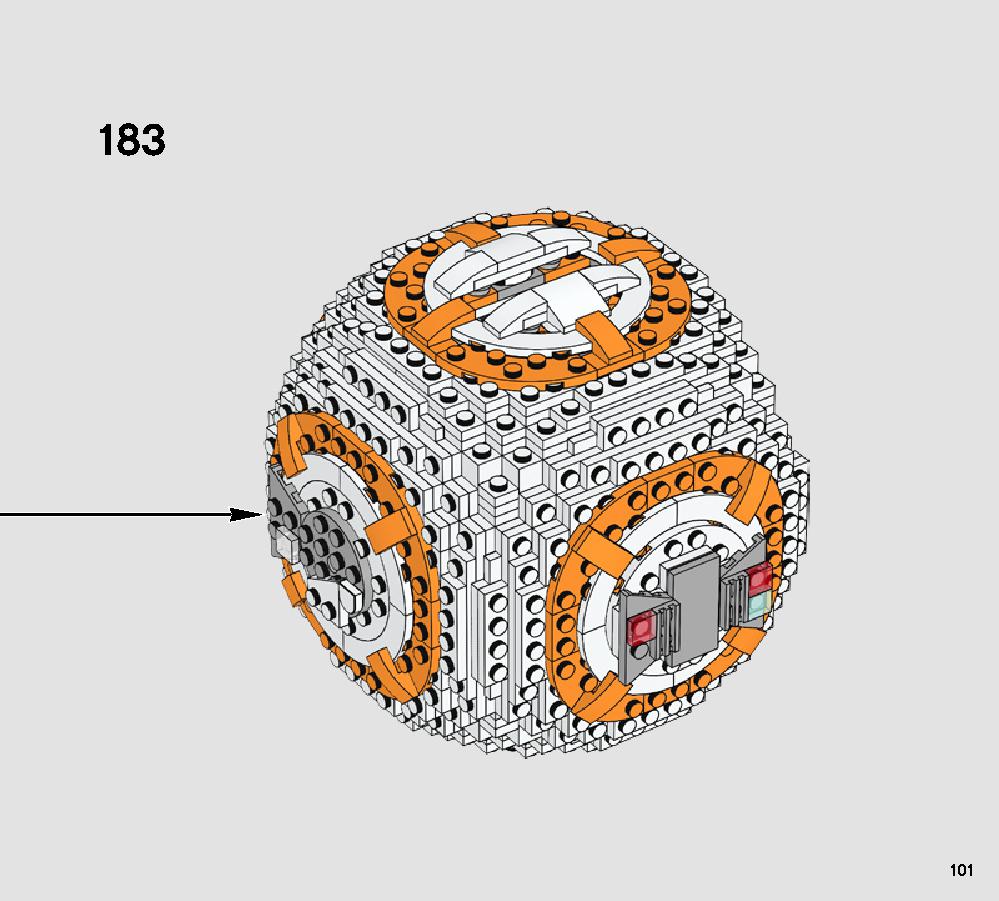 BB-8 75187 レゴの商品情報 レゴの説明書・組立方法 101 page