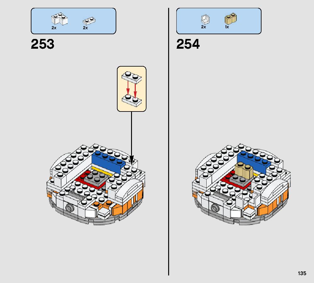 BB-8 75187 LEGO information LEGO instructions 135 page