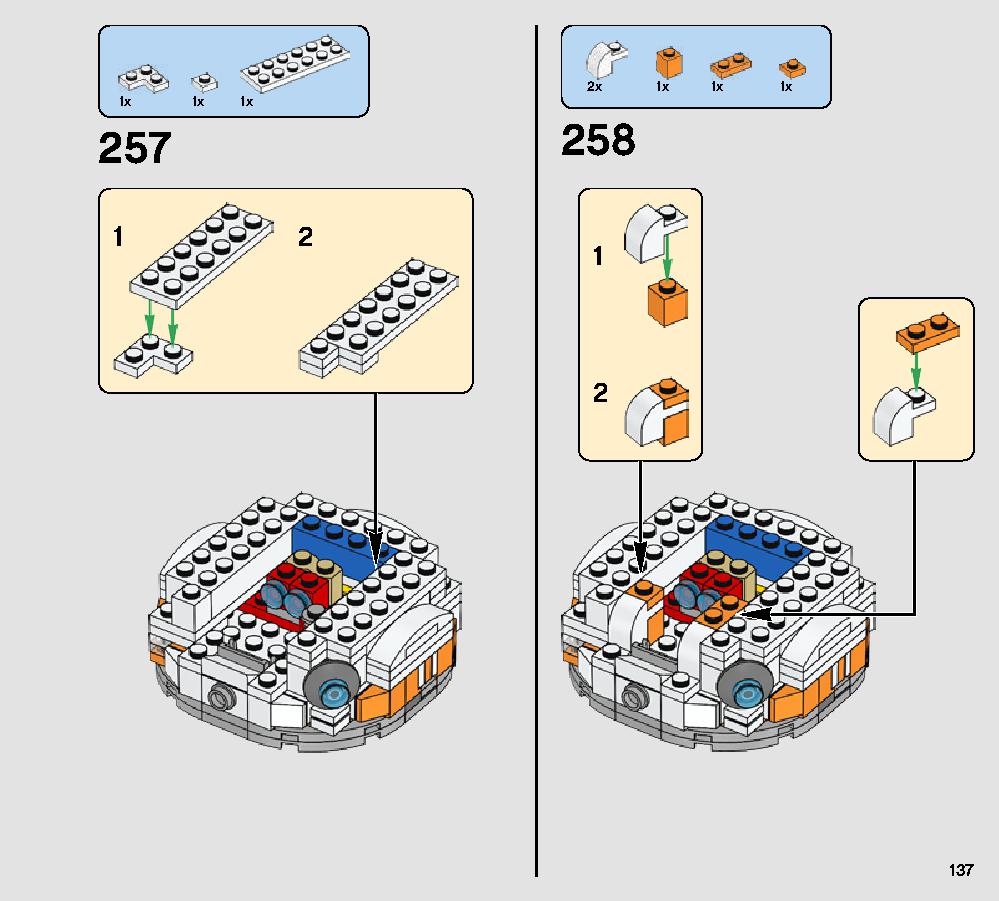 BB-8 75187 レゴの商品情報 レゴの説明書・組立方法 137 page