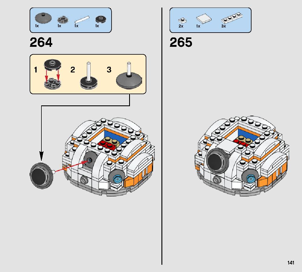 BB-8 75187 LEGO information LEGO instructions 141 page