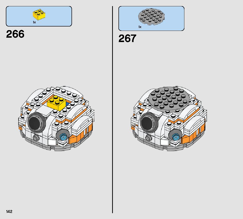 BB-8 75187 LEGO information LEGO instructions 142 page