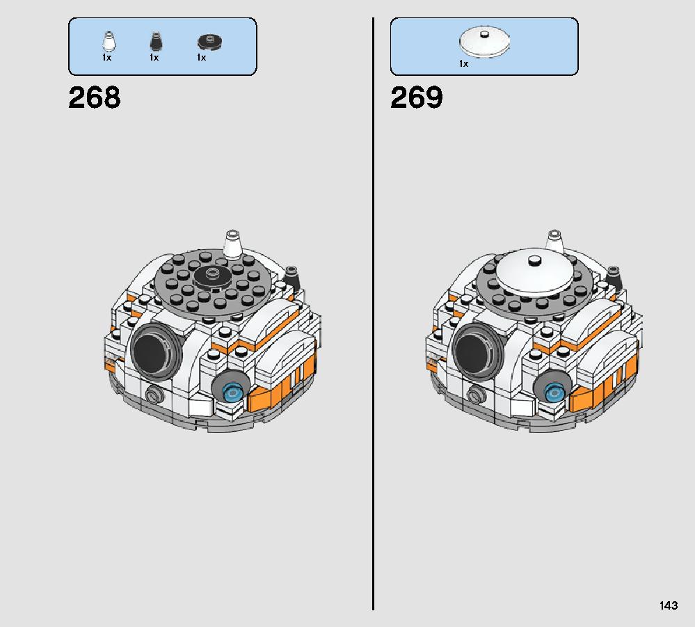 BB-8 75187 LEGO information LEGO instructions 143 page