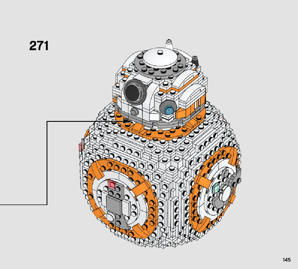 BB-8 75187 LEGO information LEGO instructions 145 page