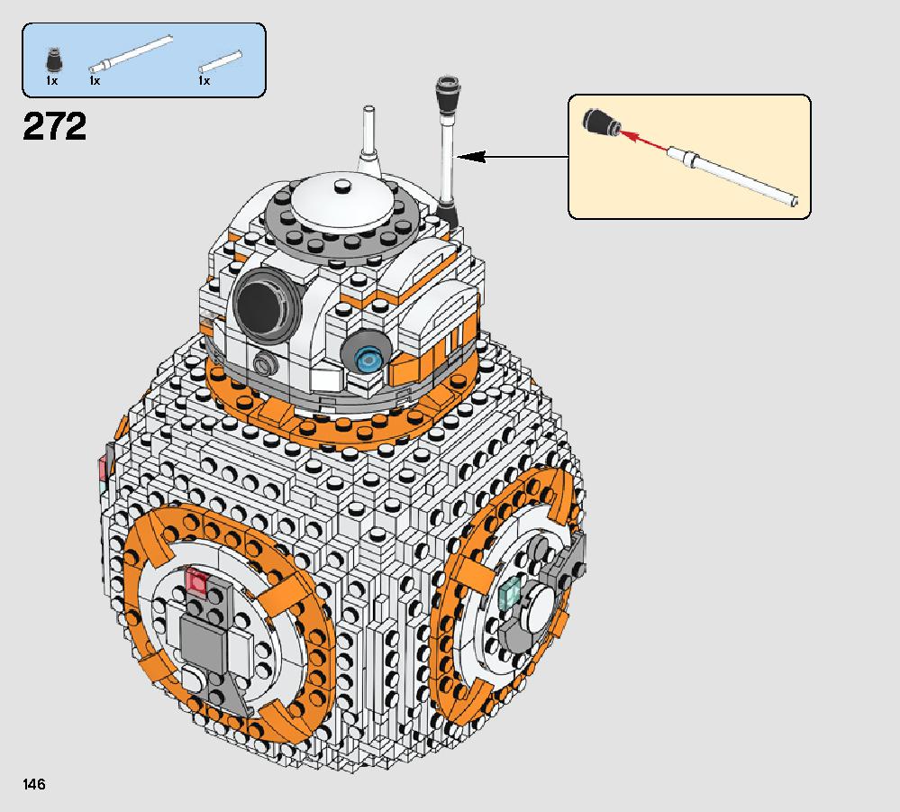 BB-8 75187 レゴの商品情報 レゴの説明書・組立方法 146 page