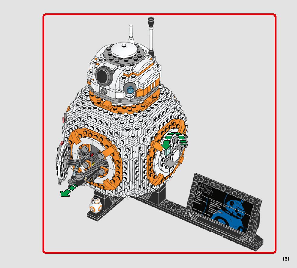BB-8 75187 LEGO information LEGO instructions 161 page