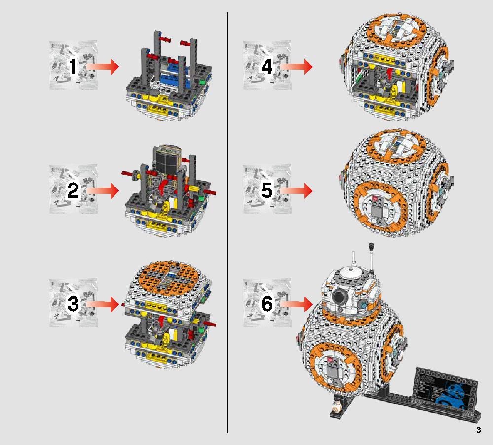 BB-8 75187 LEGO information LEGO instructions 3 page