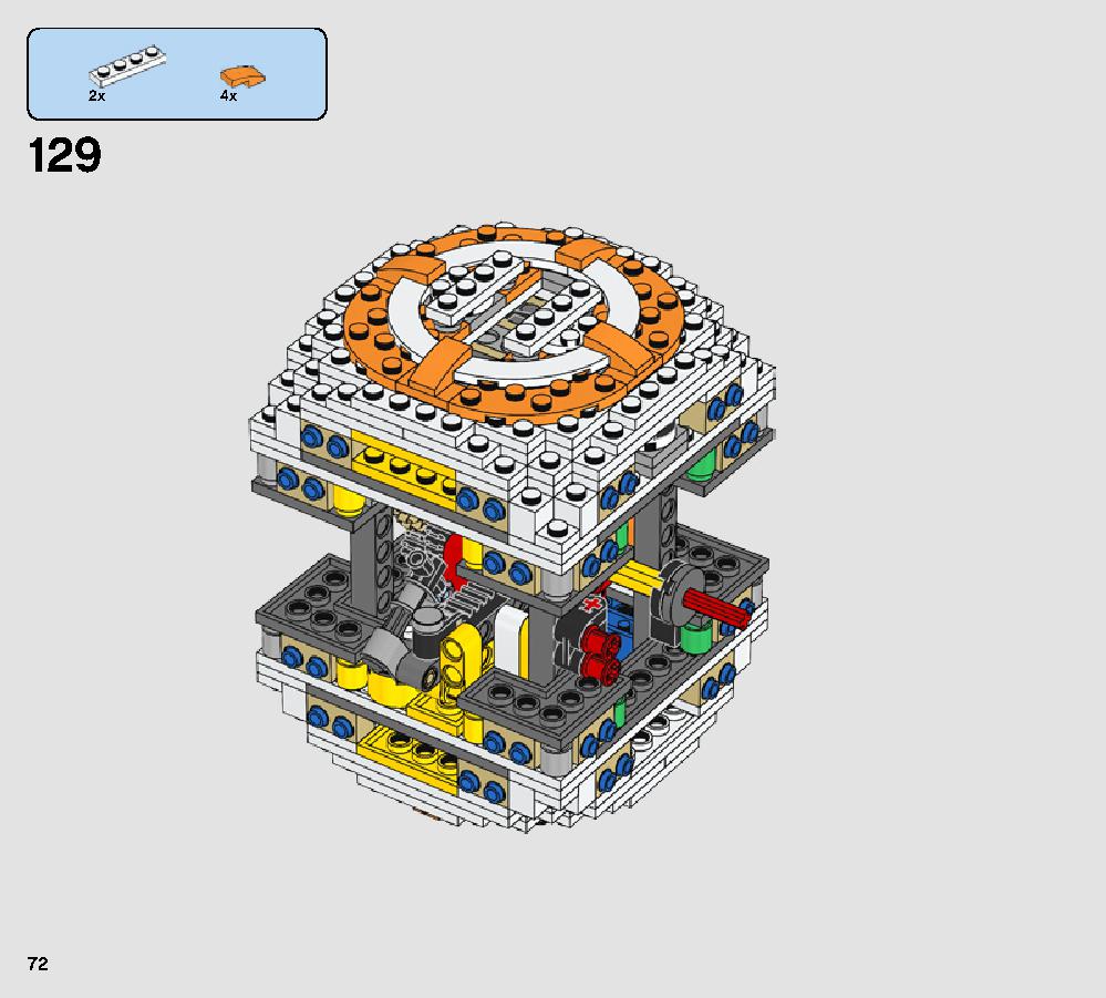 BB-8 75187 レゴの商品情報 レゴの説明書・組立方法 72 page