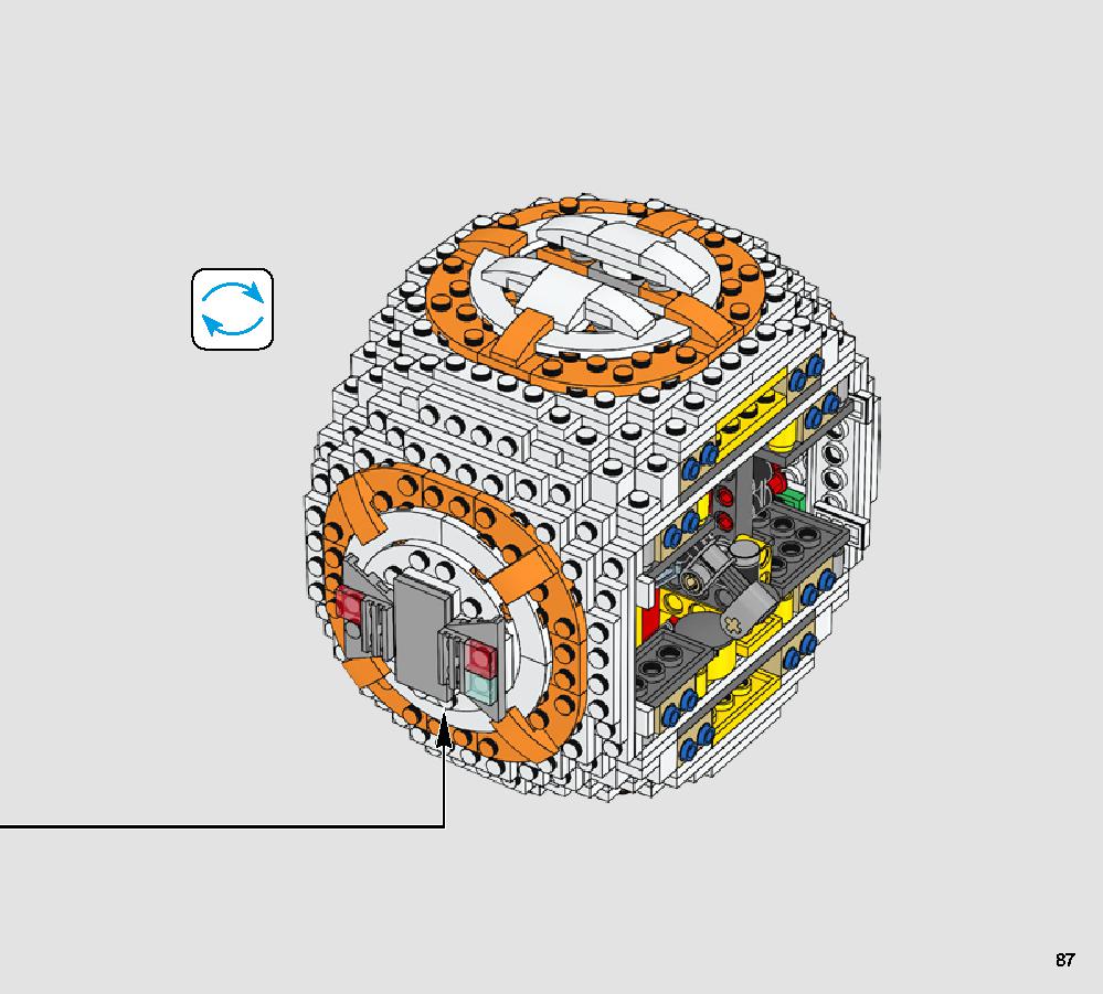 BB-8 75187 レゴの商品情報 レゴの説明書・組立方法 87 page