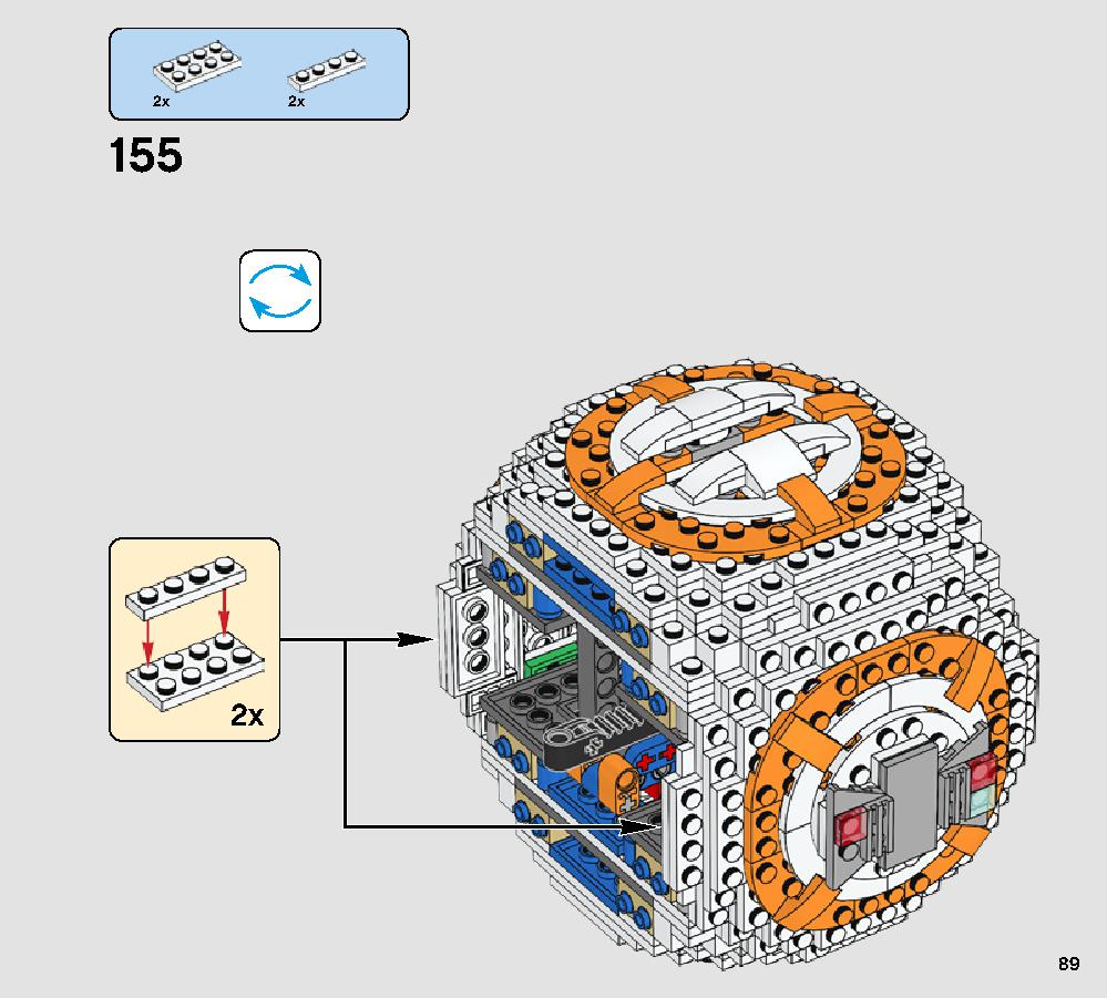 BB-8 75187 レゴの商品情報 レゴの説明書・組立方法 89 page
