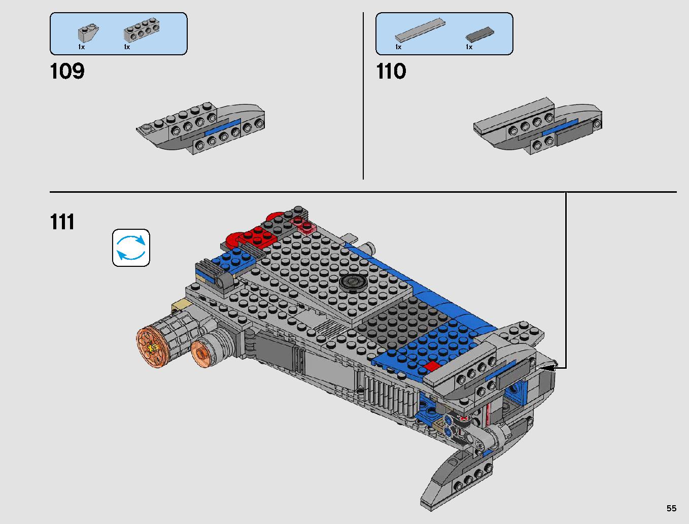 Resistance Bomber 75188 LEGO information LEGO instructions 55 page