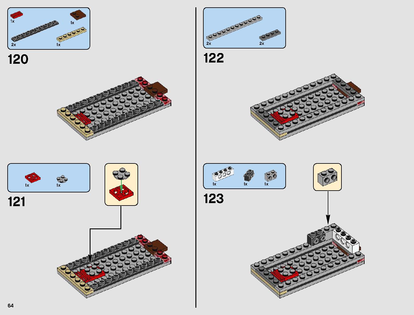 レジスタンス・ボマー 75188 レゴの商品情報 レゴの説明書・組立方法 64 page