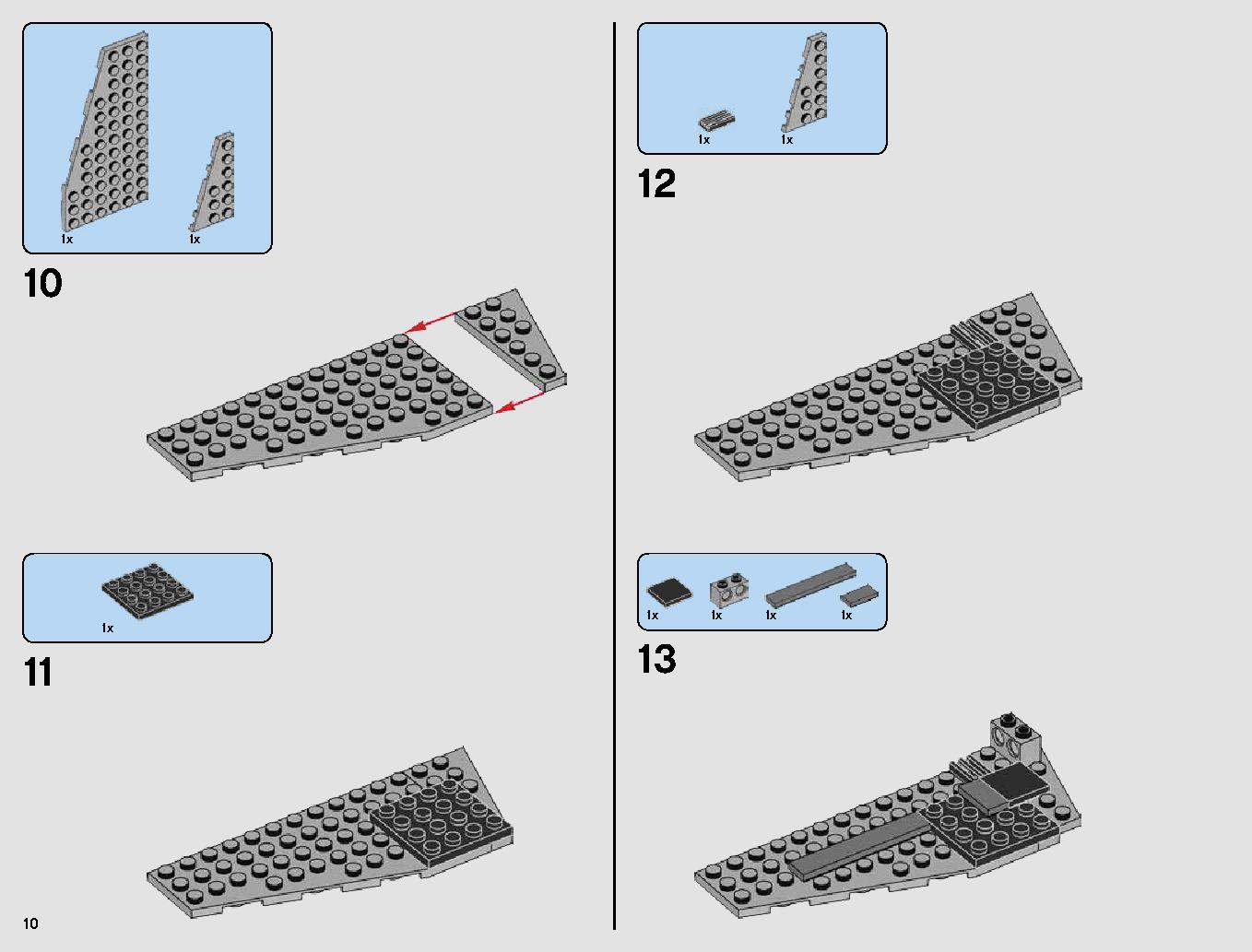 First Order Star Destroyer 75190 LEGO information LEGO instructions 10 page