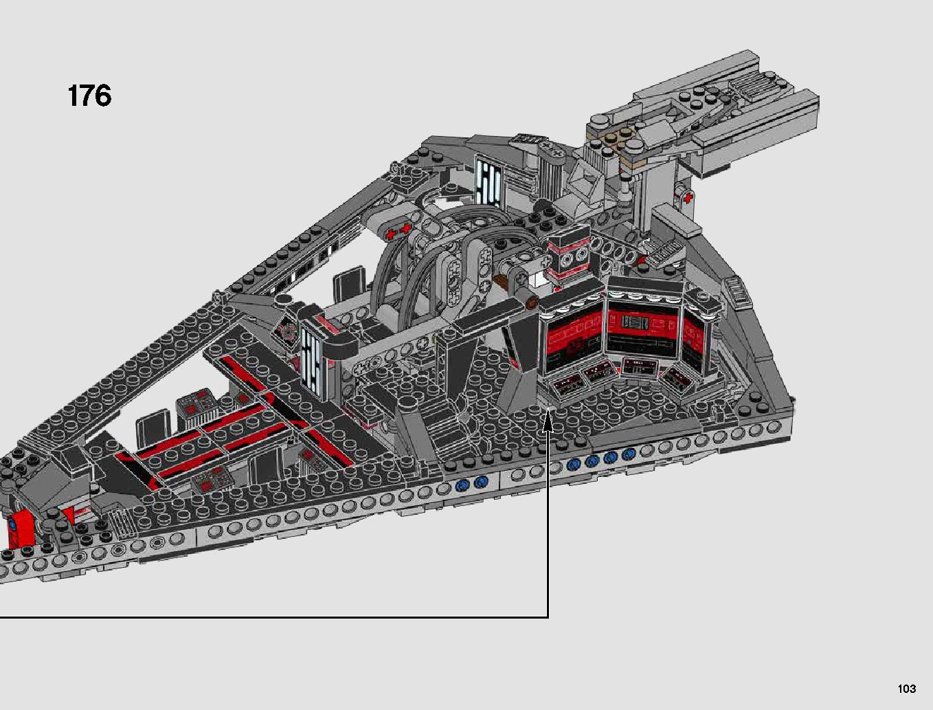 First Order Star Destroyer 75190 LEGO information LEGO instructions 103 page