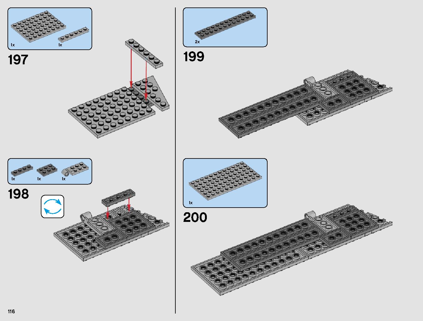 First Order Star Destroyer 75190 LEGO information LEGO instructions 116 page