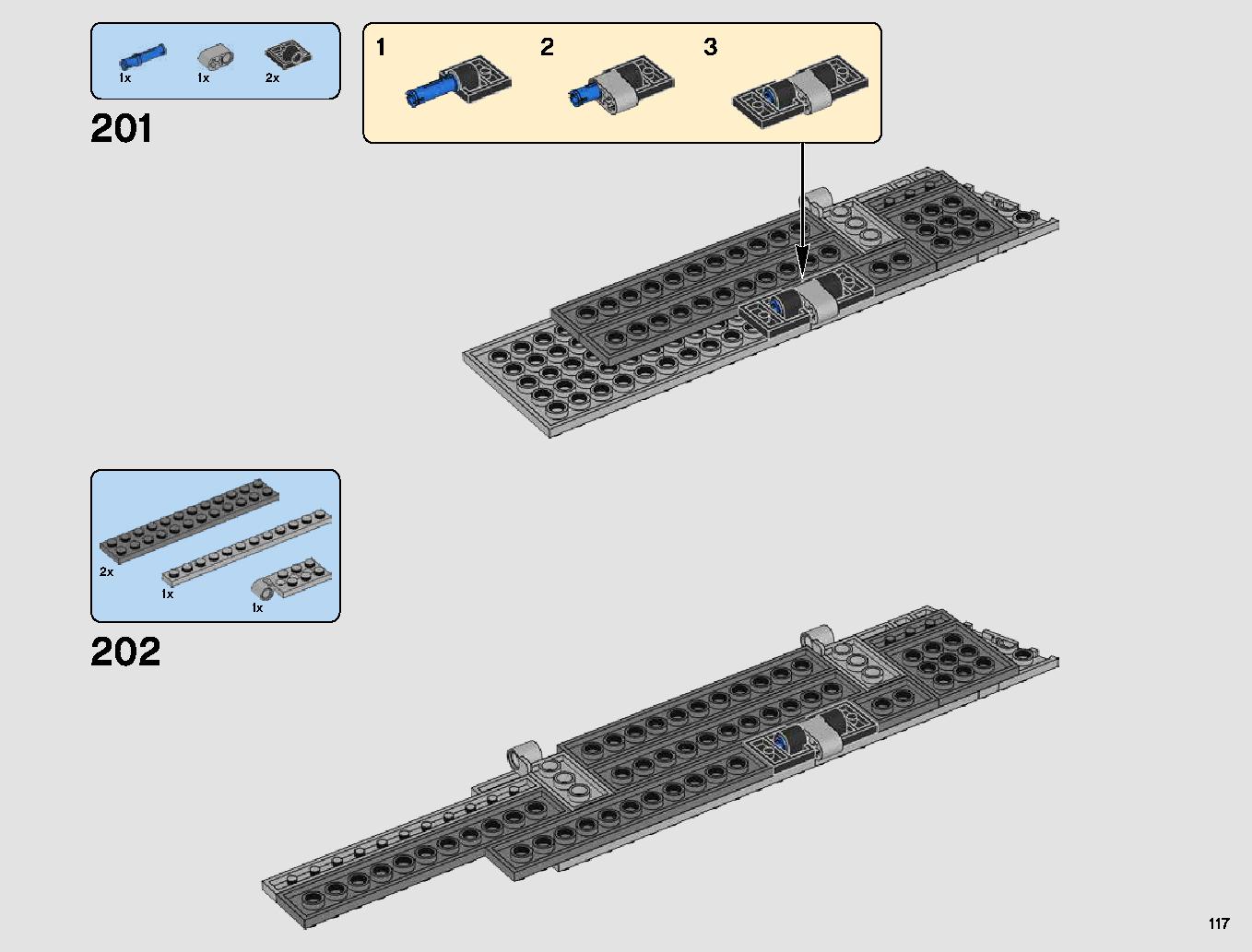First Order Star Destroyer 75190 LEGO information LEGO instructions 117 page