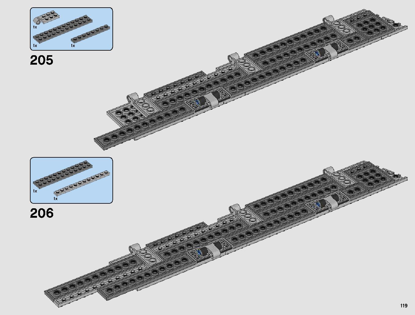 First Order Star Destroyer 75190 LEGO information LEGO instructions 119 page