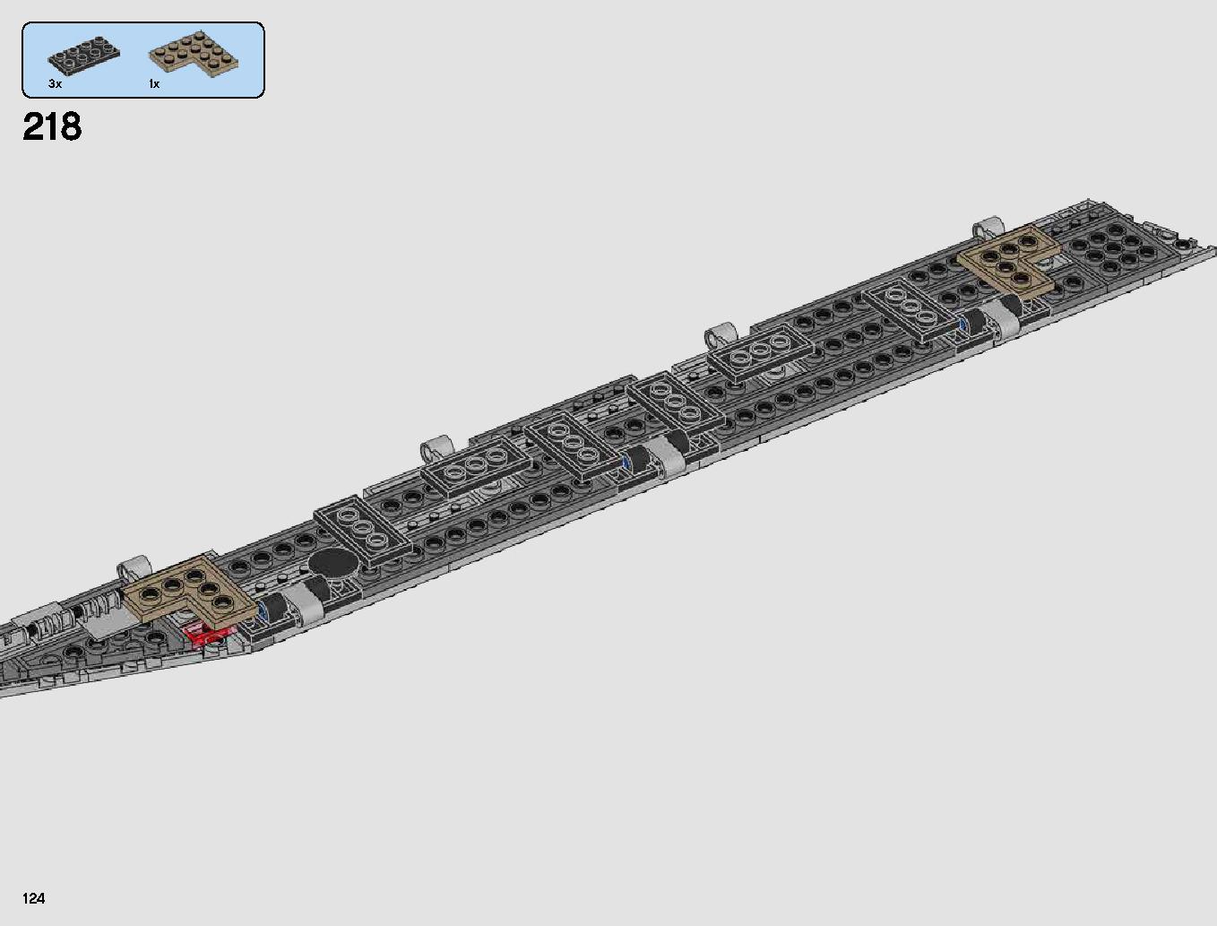 First Order Star Destroyer 75190 LEGO information LEGO instructions 124 page