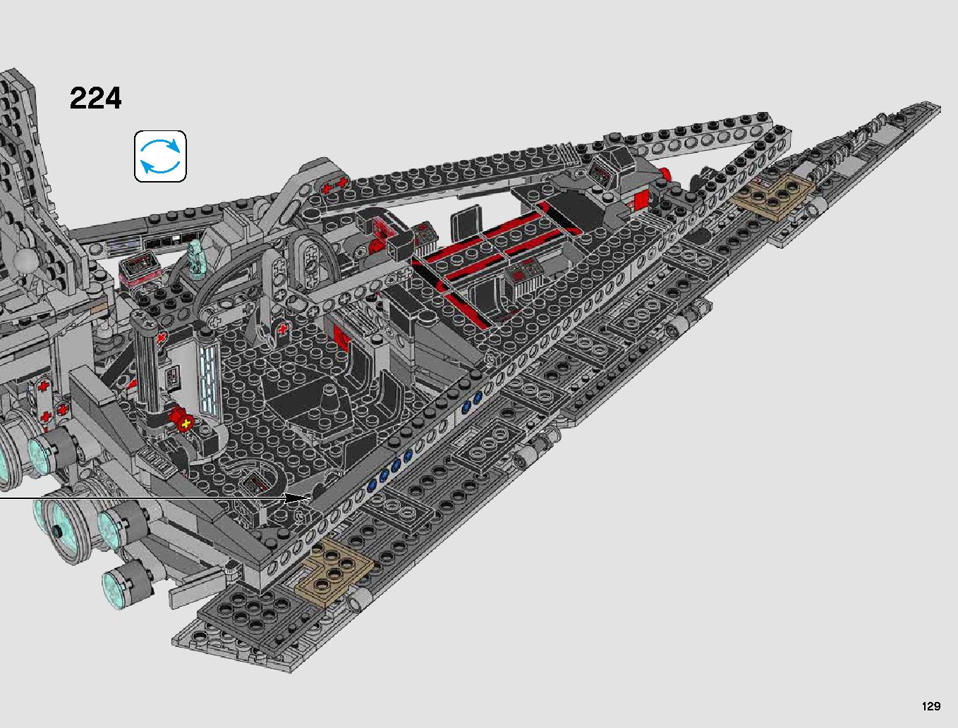 First Order Star Destroyer 75190 LEGO information LEGO instructions 129 page