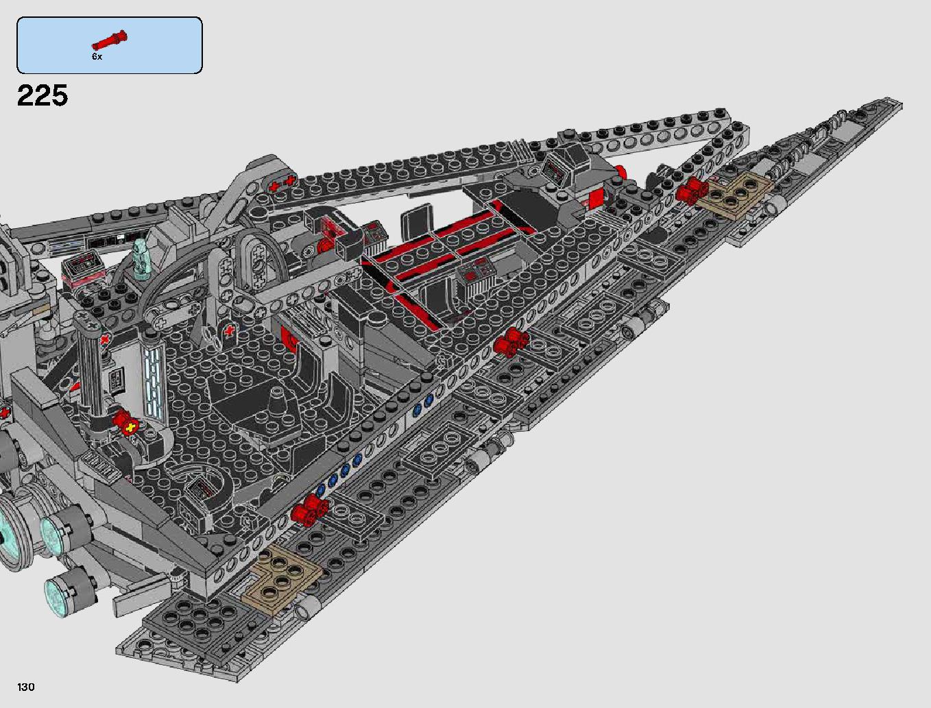 First Order Star Destroyer 75190 LEGO information LEGO instructions 130 page