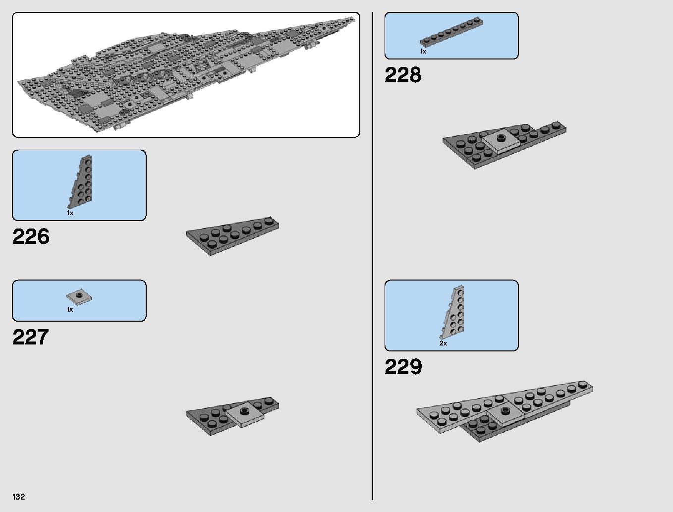 First Order Star Destroyer 75190 LEGO information LEGO instructions 132 page